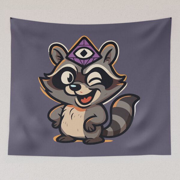 Item preview, Happy little racoon designed and sold by Valueminati.