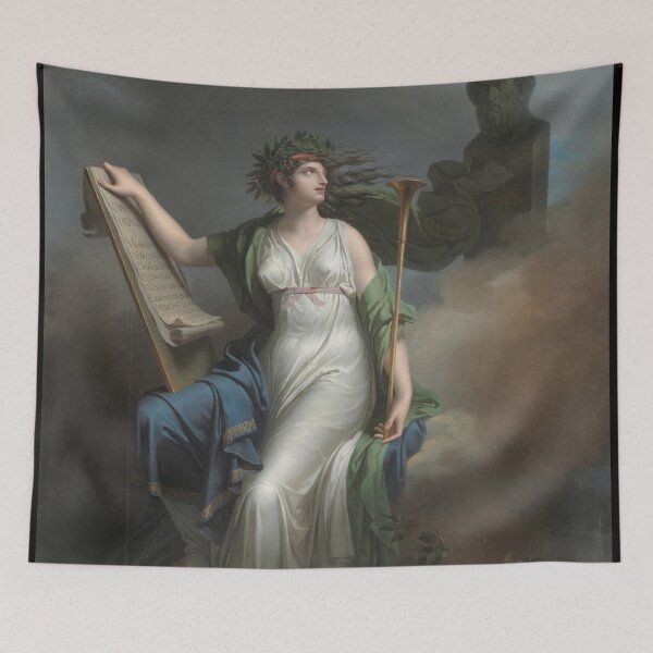 Item preview, Calliope, Muse of Epic Poetry, 1798. Charles Meynier (French, 1768–1832). Oil on canvas designed and sold by Vintage Designs +.