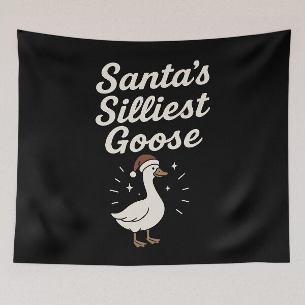Item preview, Santa's Silliest Goose Christmas Funny Santa designed and sold by LuminOrb.