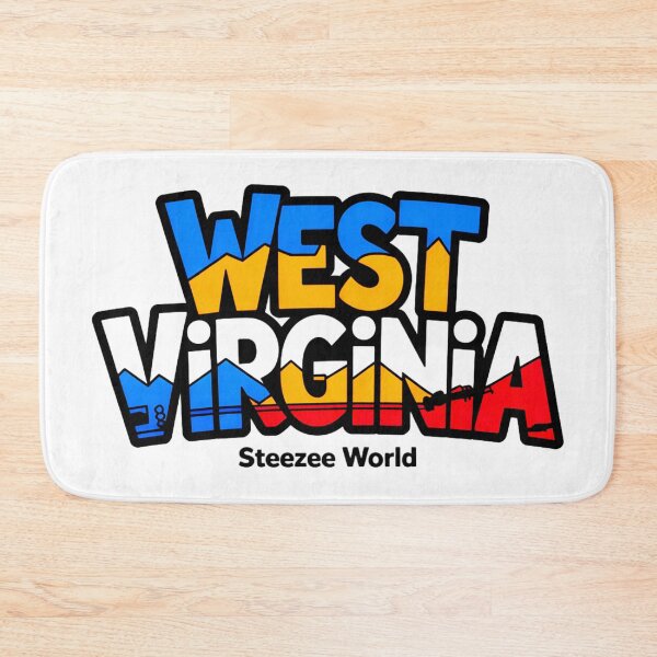 Item preview, Steezee World West Virginia Text designed and sold by SteezeeStore.