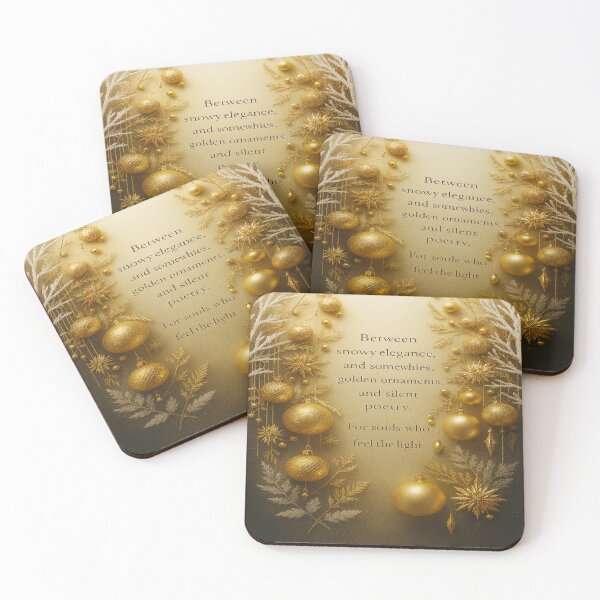 Item preview, Golden fragments of winter light – poetic ornaments in quiet bloom designed and sold by FotoworldEdel.