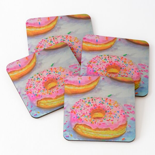Item preview, Yummy Donuts with sprinkles food watercolor painting  designed and sold by happiartworks .