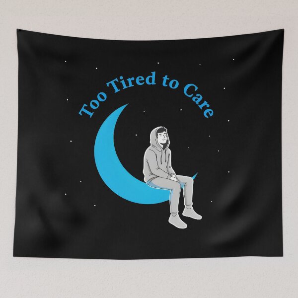 Item preview, TOO TIRED TO CARE designed and sold by KISHNAY-FASHION.
