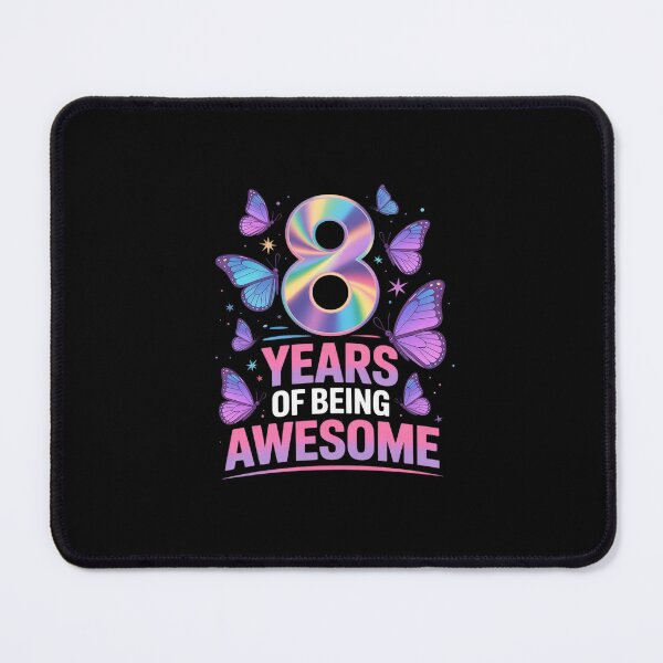 Item preview, Kids 8th Birthday Party Butterfly 8 Years Of Being Awesome  designed and sold by Belkisallen.