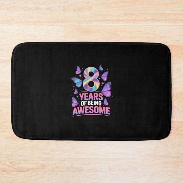 Item preview, Kids 8th Birthday Party Butterfly 8 Years Of Being Awesome  designed and sold by Belkisallen.