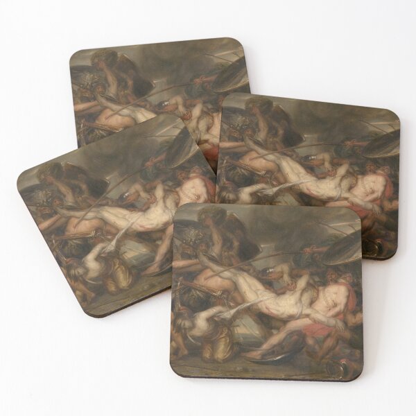 Item preview,  Battle of the Greeks and Trojans for the corpse of Patroclus - Antoine Wiertz 19th century designed and sold by Vintage Designs +.