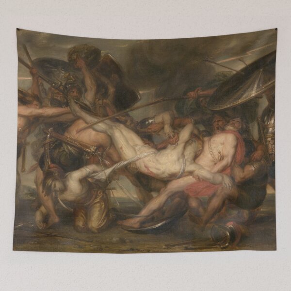 Item preview,  Battle of the Greeks and Trojans for the corpse of Patroclus - Antoine Wiertz 19th century designed and sold by Vintage Designs +.