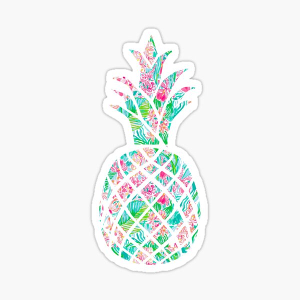 Lilly Pulitzer Pineapple Sticker