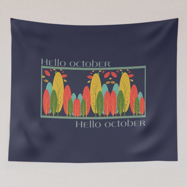 Item preview, Hello October - Colorful Forest designed and sold by JuanaDesigns.
