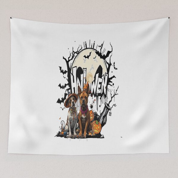 Item preview, halloween dog graffiti art Professional design  designed and sold by atomsama.