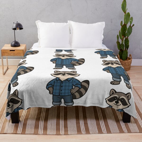 Item preview, Raccoon in Blue Flannel – Everyday Cute Animal Design designed and sold by Confuzz1ed.