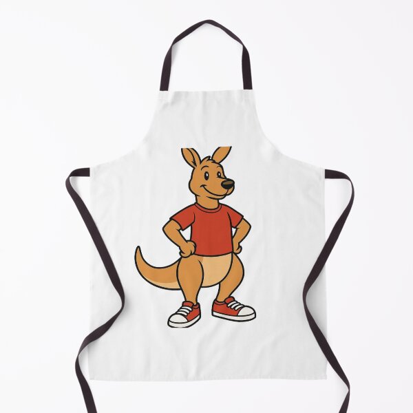 Item preview, Kangaroo in Red T-Shirt – Fun Cartoon Style designed and sold by Confuzz1ed.