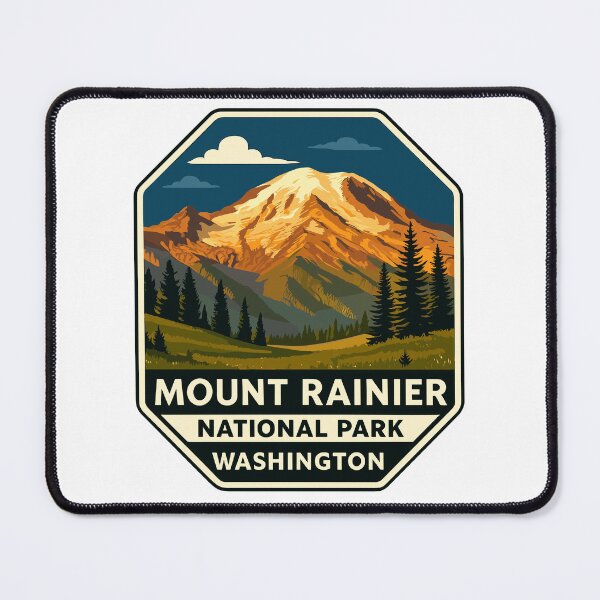 Item preview, Mount Rainier National Park Retro Sticker designed and sold by Ismeal Von.