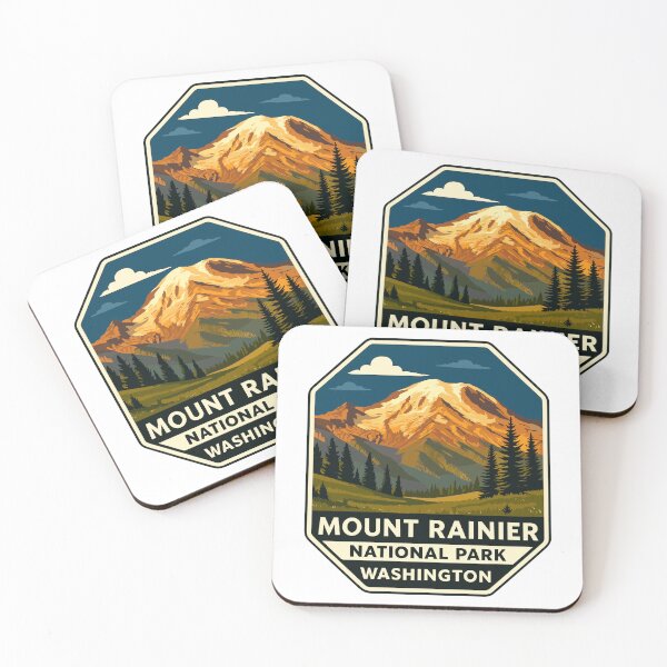 Item preview, Mount Rainier National Park Retro Sticker designed and sold by Ismeal Von.