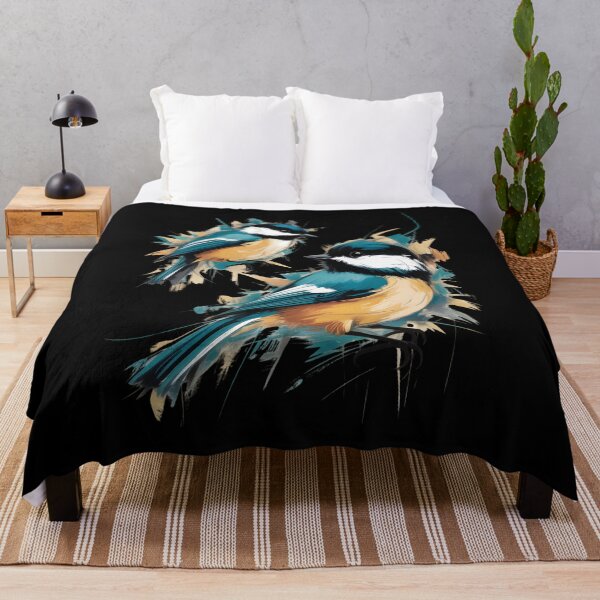 Item preview, chickadee Birds Illustration – Elegant Nature Art for Bird Lovers designed and sold by CalmDownZone ⭐️⭐️⭐️⭐️⭐️.