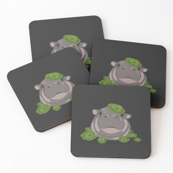 Item preview, Happy Water Lily Hippo designed and sold by SKETCHYANDGRAPHIC.