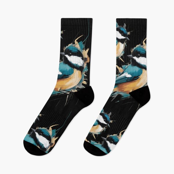 Item preview, chickadee Birds Illustration – Elegant Nature Art for Bird Lovers designed and sold by CalmDownZone ⭐️⭐️⭐️⭐️⭐️.