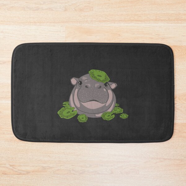 Item preview, Happy Water Lily Hippo designed and sold by SKETCHYANDGRAPHIC.