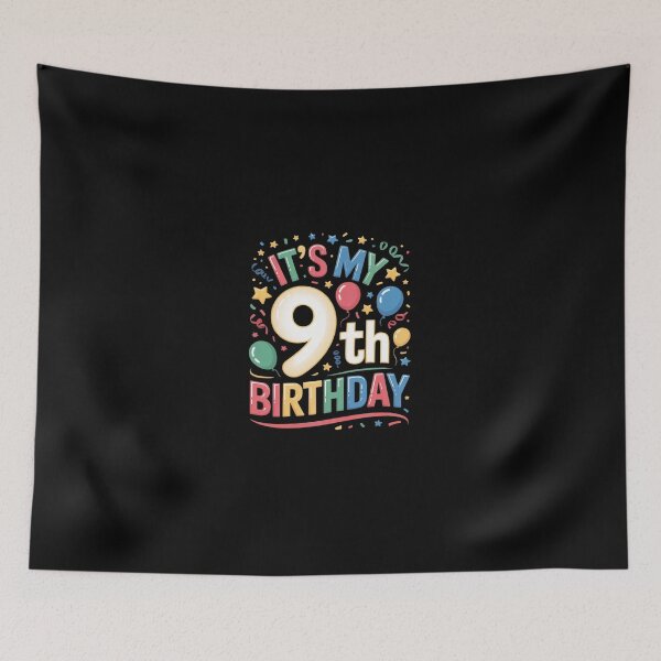 Item preview, Kids It's My 9th Birthday 9 Eight Year Old Birthday Party  designed and sold by Belkisallen.