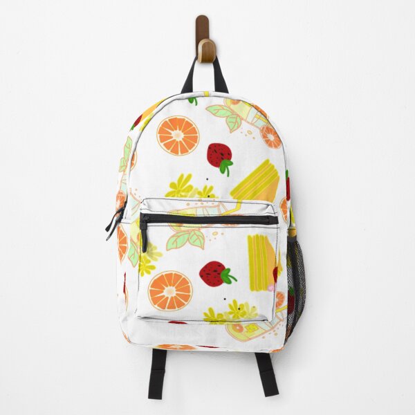 Item preview, art of strawberries, cool drink, orange, and flowers designed and sold by Nature  Nblossom.
