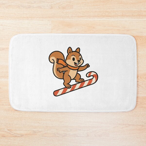 Item preview, Squirrel Riding Candy Cane – Fun Christmas Character designed and sold by Confuzz1ed.