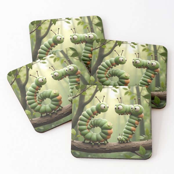 Item preview, Six Seven 6-7 Cute Caterpillars in a tree forming numbers designed and sold by The Funky Sprunki.