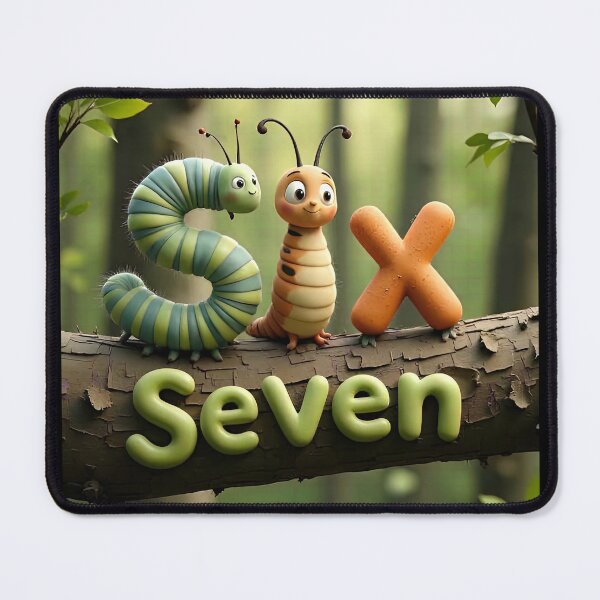 Item preview, Six Seven 6-7 Cute Caterpillars in a tree designed and sold by The Funky Sprunki.