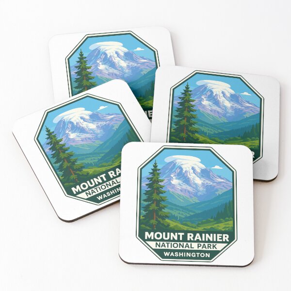 Item preview, Mount Rainier National Park Retro Sticker designed and sold by Ismeal Von.