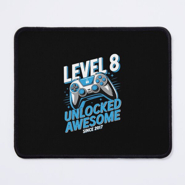 Item preview, Level 8 Unlocked Awesome Since 2017 8th Birthday Gaming designed and sold by Belkisallen.