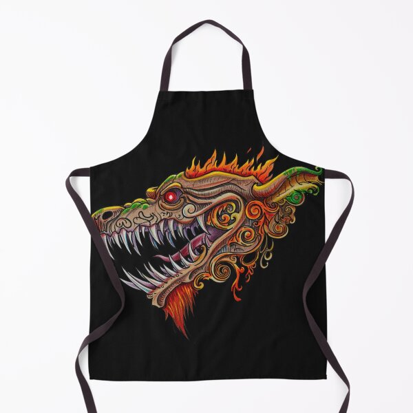 Item preview, Cool retro horror Heavy Metal monster flaming evil creature design artwork illustration designed and sold by Vintage Designs +.