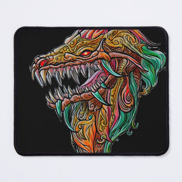 Item preview, Cool retro horror Heavy Metal monster flaming evil creature design artwork illustration designed and sold by Vintage Designs +.