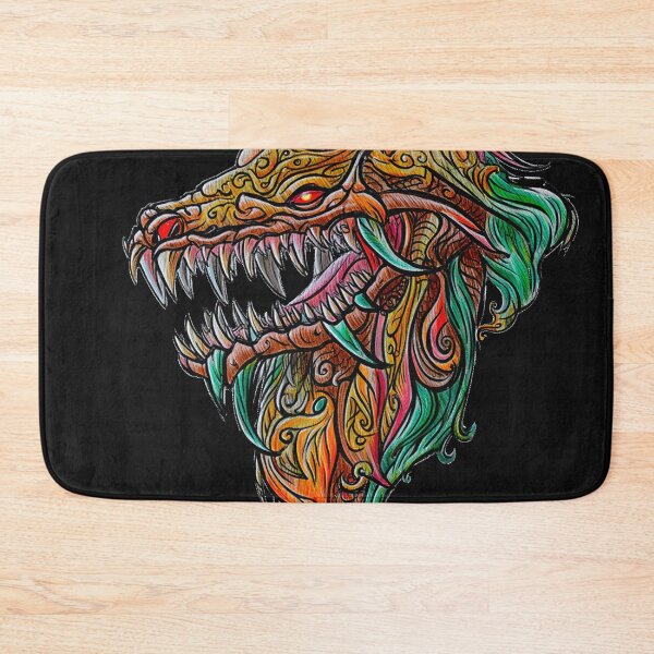 Item preview, Cool retro horror Heavy Metal monster flaming evil creature design artwork illustration designed and sold by Vintage Designs +.