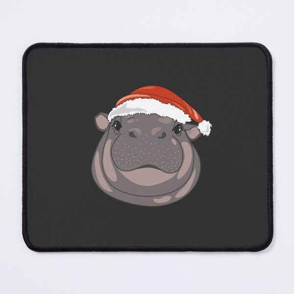 Item preview, Merry Christmas Hippo designed and sold by SKETCHYANDGRAPHIC.
