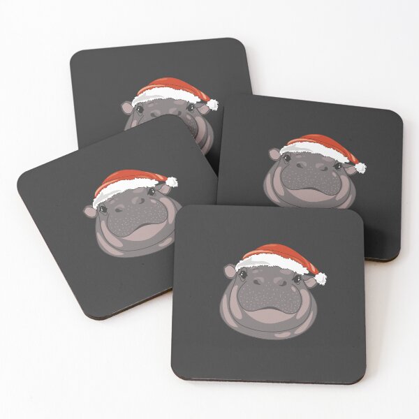 Item preview, Merry Christmas Hippo designed and sold by SKETCHYANDGRAPHIC.