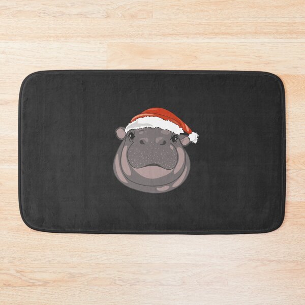 Item preview, Merry Christmas Hippo designed and sold by SKETCHYANDGRAPHIC.