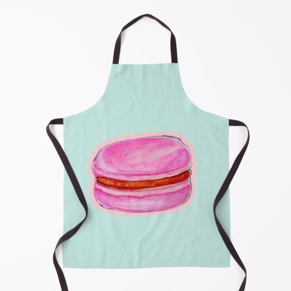 Item preview, Strawberry Flavor and Chocolate Macaron watercolor food illustration designed and sold by happiartworks .