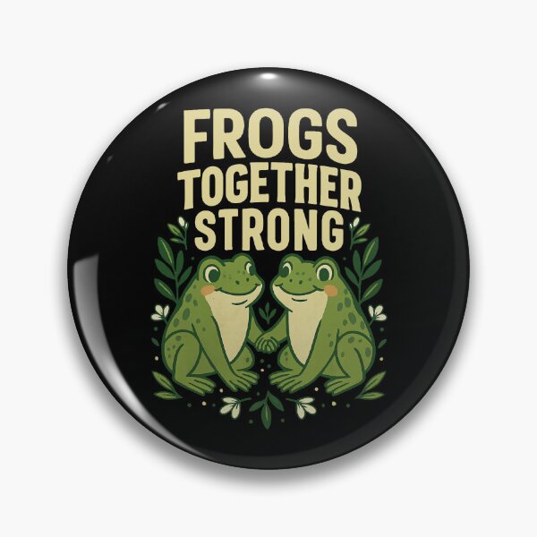 Item preview, Frogs Together Strong Funny Quirky Amphibian Unity Design designed and sold by Karmvy ⭐.