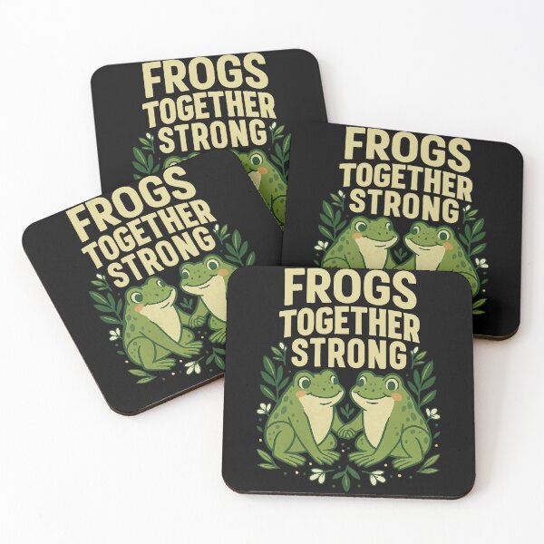Item preview, Frogs Together Strong Funny Quirky Amphibian Unity Design designed and sold by Karmvy ⭐.