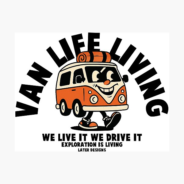 Item preview, Vanlife Campervan Retro designed and sold by Stefan Slater.