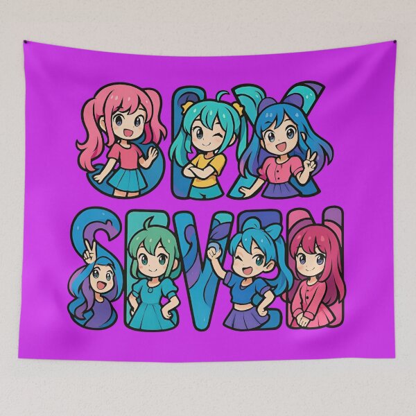 Item preview, Six Seven 6-7 - Anime girls  designed and sold by The Funky Sprunki.