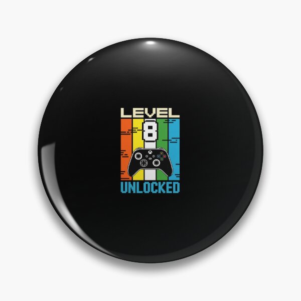 Item preview, Level 8 Unlocked Video Gamer 8th Birthday   designed and sold by Belkisallen.