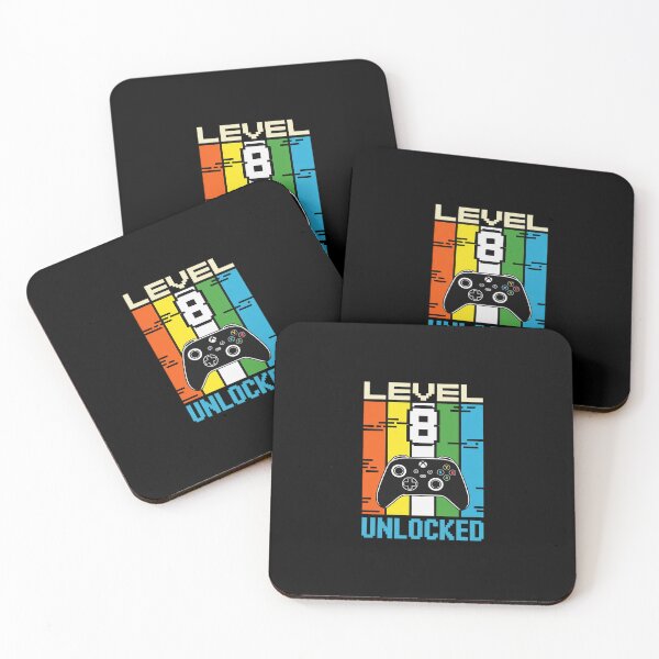 Item preview, Level 8 Unlocked Video Gamer 8th Birthday   designed and sold by Belkisallen.