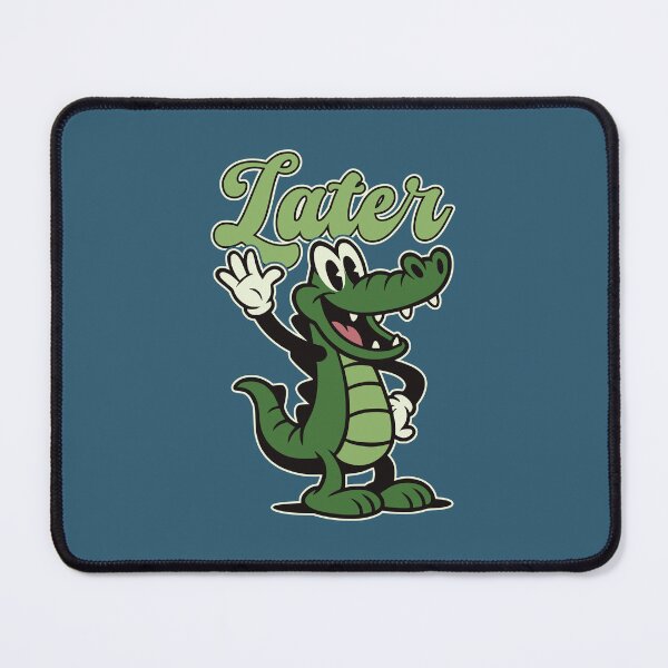 Item preview, Later Gator - Retro Cartoon Alligator Goodbye designed and sold by TheJollyDoodle.