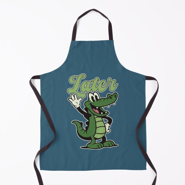 Item preview, Later Gator - Retro Cartoon Alligator Goodbye designed and sold by TheJollyDoodle.