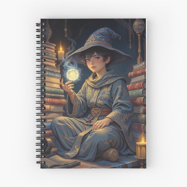 Item preview, Apprentice of the Arcane Library – Cozy Fantasy Wizard designed and sold by DiceWay.