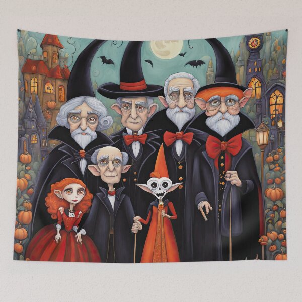 Item preview, Pensioners dressed as a Vampires for Halloween designed and sold by Colin Bentham.