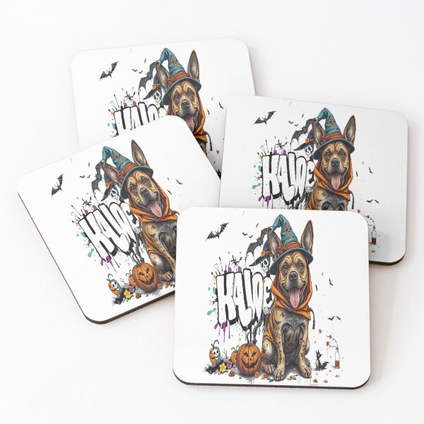 Item preview, papa halloween and dog graffiti art cool Professional design designed and sold by atomsama.