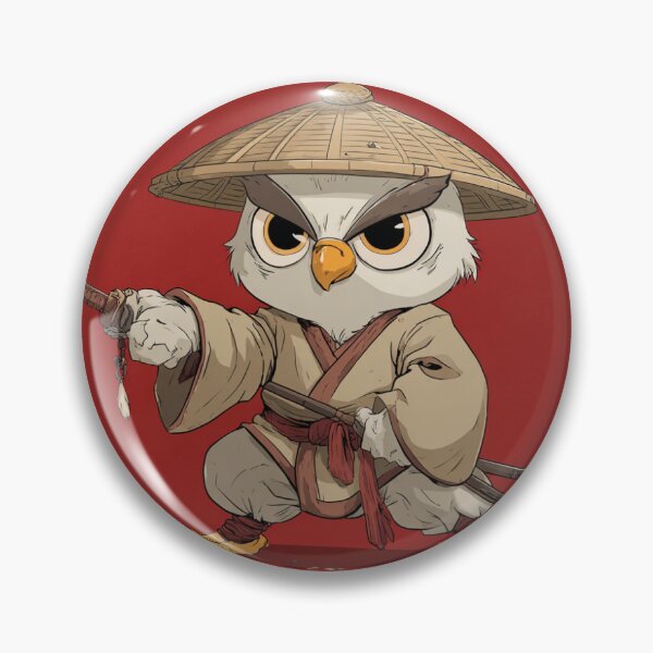 Item preview, Kung Fu Owl – Wise Martial Arts Master Illustration designed and sold by DTDSEverything.