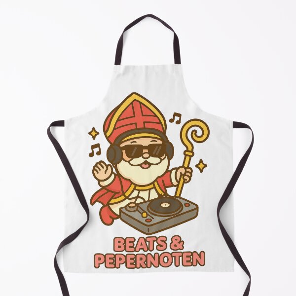 Item preview, DJ Sint – Beats & Pepernoten – Kawaii Sinterklaas Illustratie designed and sold by snoezelstudio.