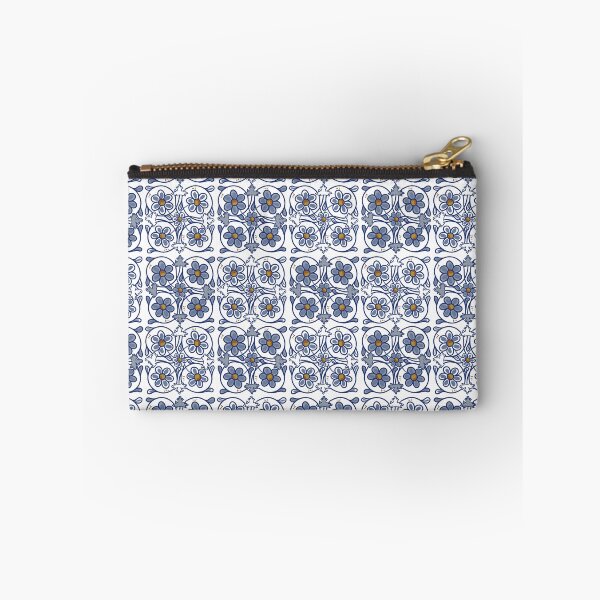 Item preview, Blue ceramic flowers designed and sold by ValentinaAssenza.